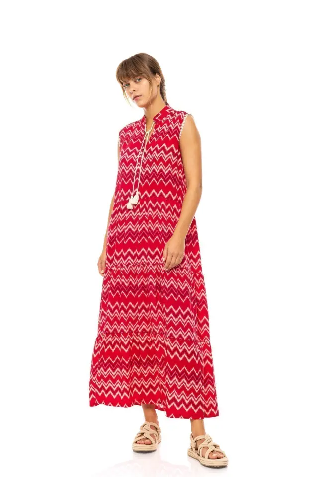 Beachwear Long Rasberry Rainbow B628 Τύπος Pink Label Beachwear