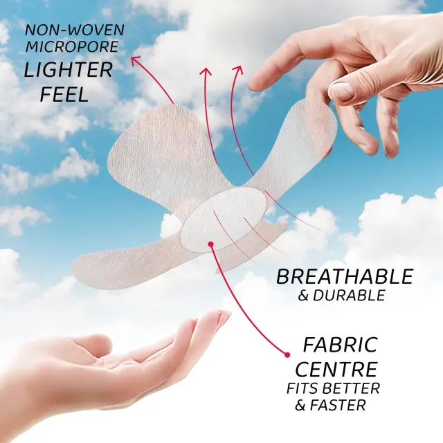 Not Just a Patch X-Mini Air Αδιάβροχα Αυτοκόλλητα για Αισθητήρες Freestyle Libre 2 Plus, Dexcom G7, Dexcom ONE+, Medtronic Guardian, Sibionics, Syai Ultra & Medtrum TouchCare Nano 20τμχ – Μπεζ Ανοιχτό 3