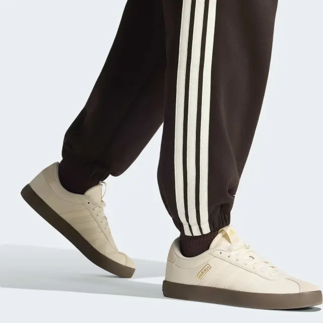 Adidas Essentials 3-Stripes Fleece Loose-Fit Pants KX0789 - S 2