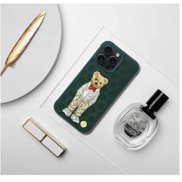 Zuck Bear case PARIS GENTLEMAN for IPHONE 16 Pro Max bow tie 2