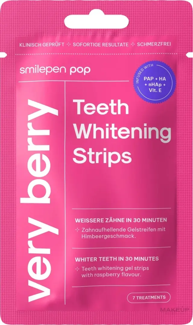 Ταινίες λεύκανσης δοντιών SwissWhite SmilePop Very Berry Teeth Whitening Strips
