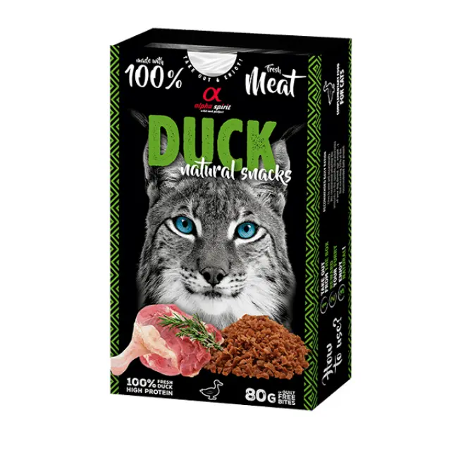 Alpha spirit Naturals cats duck 80g