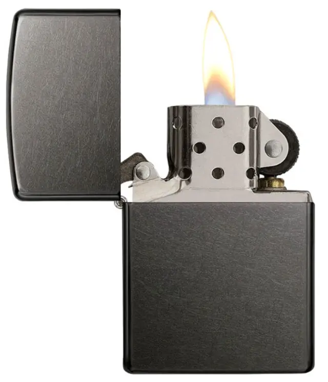 ZIPPO Αναπτήρας - 28378 Classic Grey με Λογότυπο Zippo 2