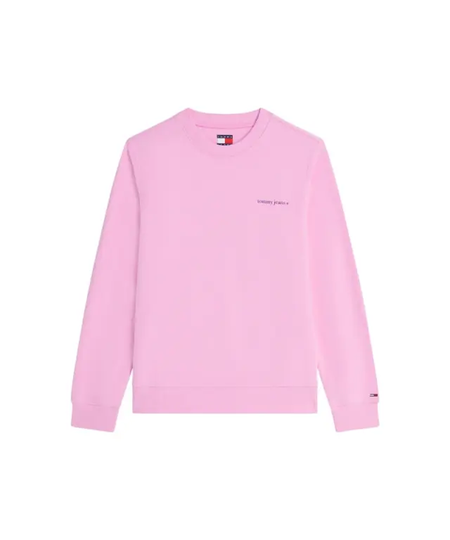 Tommy Hilfiger - Γυναικείο Φούτερ Essential Logo Regular Fit DW0DW22829-TOU Ροζ - XS