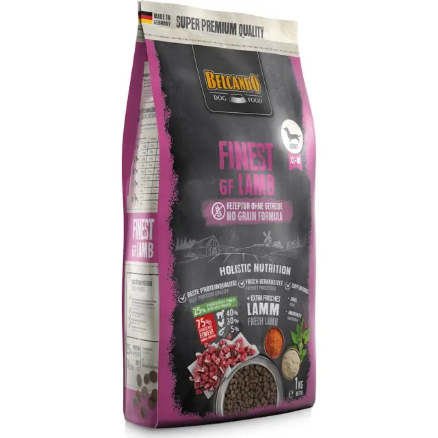 Belcando Finest GF Lamb Ξηρά Τροφή Χωρίς Σιτηρά για Ενήλικους Σκύλους Μικρόσωμων & Μεσαίων Φυλών με Αρνί 1kg