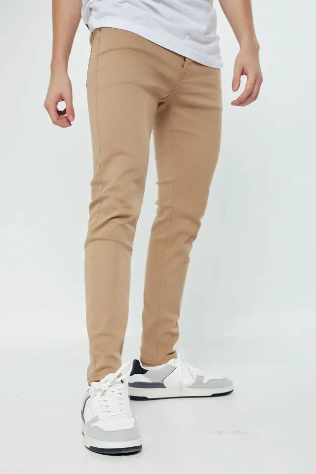 Παντελόνι Jean Regular Μπεζ Σκούρο 3