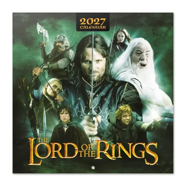 HMEΡΟΛΟΓΙΟ ΤΟΙΧΟΥ THE LORD OF THE RINGS 2027 30X30 CALENDAR CP27018
