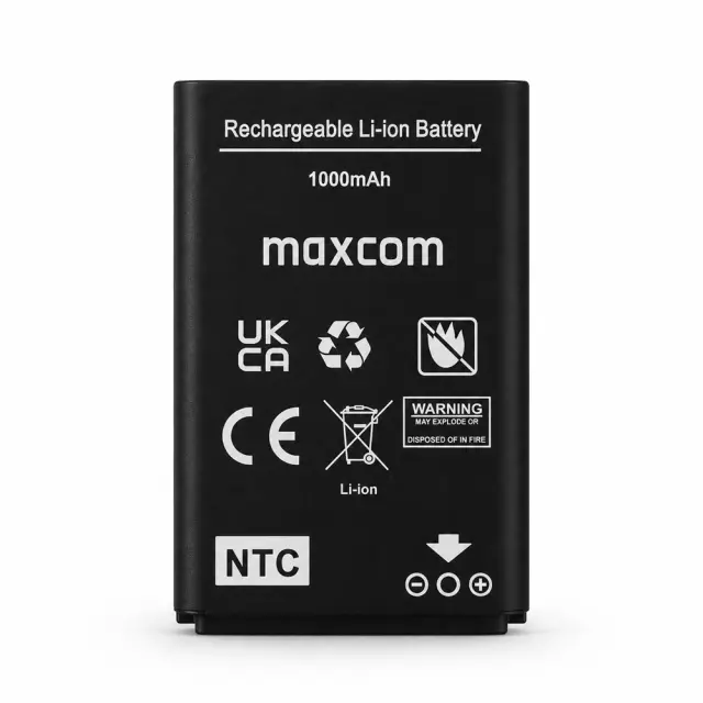 Μπαταρία Maxcom Τύπου BL-5C Li-ion, 1000mAh, 3.7V με NTC Κύκλωμα Προστασίας για MM445, MM142 L, MM34D 4G, MM428BB, MM39D SE 4G κλπ