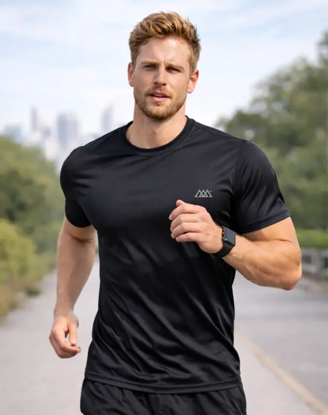 T-shirt Noshame® Μαύρο Dry Fit - 152601 - XXL