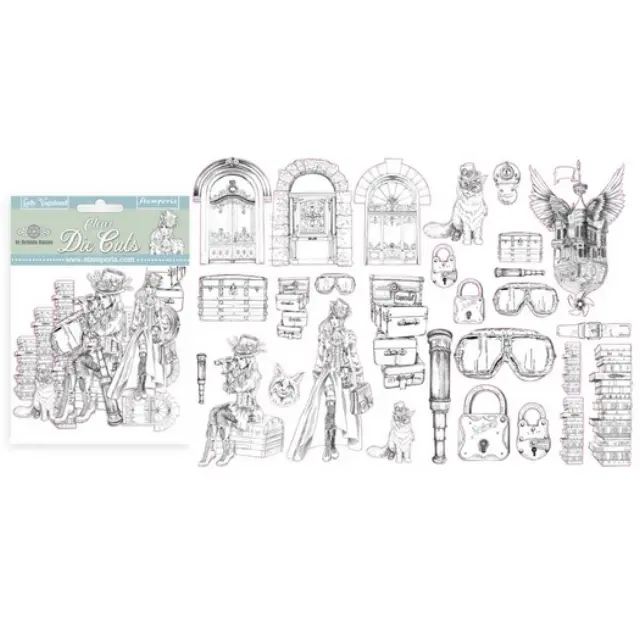 Διαφανή Clear Die cuts, Stamperia, Lady Vagabond