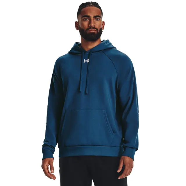 Under Armour Rival Fleece Hoodie (1379757-426) - Μπλέ