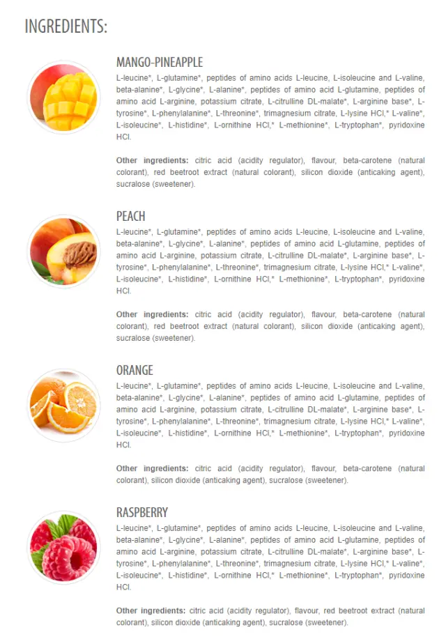 Extrifit Aminofree Peptides pineapple-mango, 400-g 3