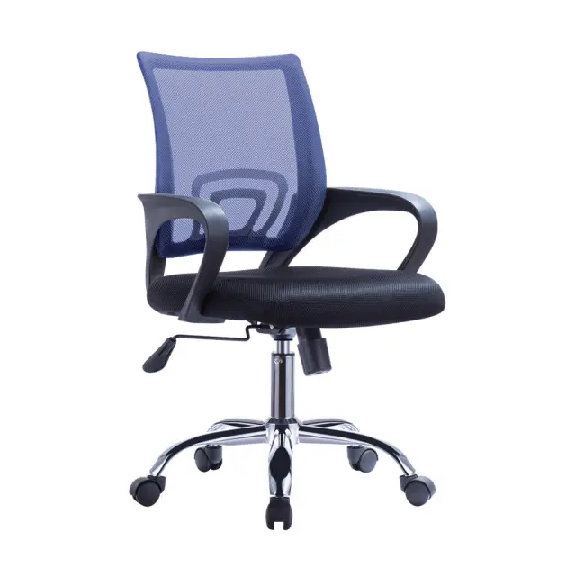 Πολυθρόνα BF2101-F Mesh Μαύρο/Μπλε 55x62x89/101cm
