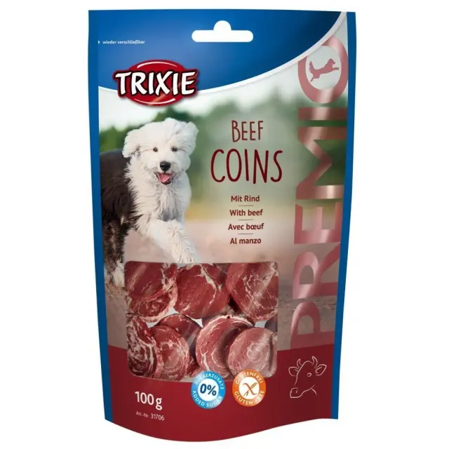 Trixie Premio Beef Coins Σκληρές Λιχουδιές Σκύλου με Βοδινό 100gr