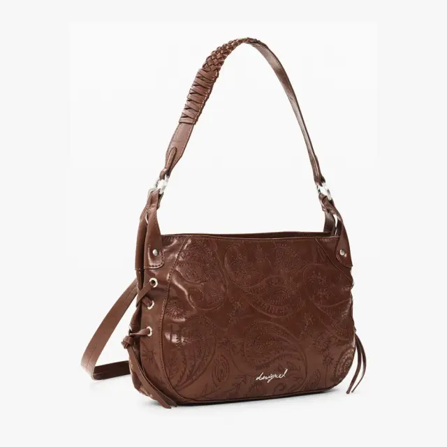 Desigual - Γυναικεία Τσάντα Ώμου / Χιαστί Siroco Quincy 26WAXP90-6011 Καφέ 3