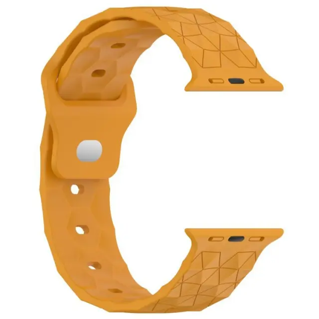 Football Texture Λουράκι για Apple Watch 38/40/41/42 (Series 10/11/12)mm- Orange OEM 2