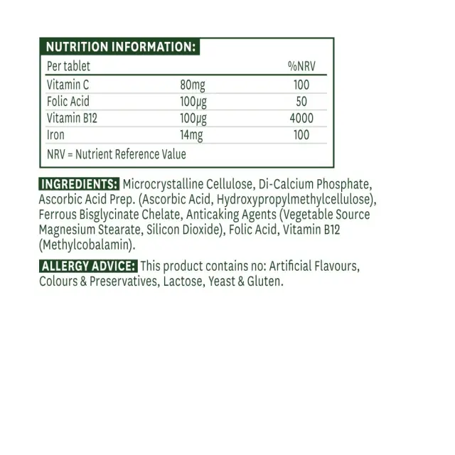 Natures Aid Iron Bisglycinate 2