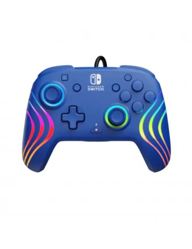 PDP Afterglow Wave Wired Controller Blue Switch - Nintendo Switch