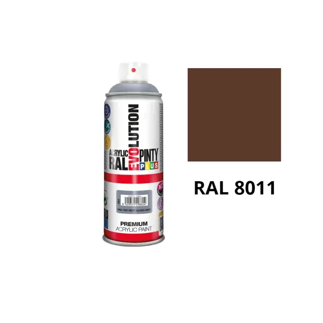 PINTYPLUS Evolution Spray Ακρυλικό Ματ Απόχρωση RAL 8011 400ml