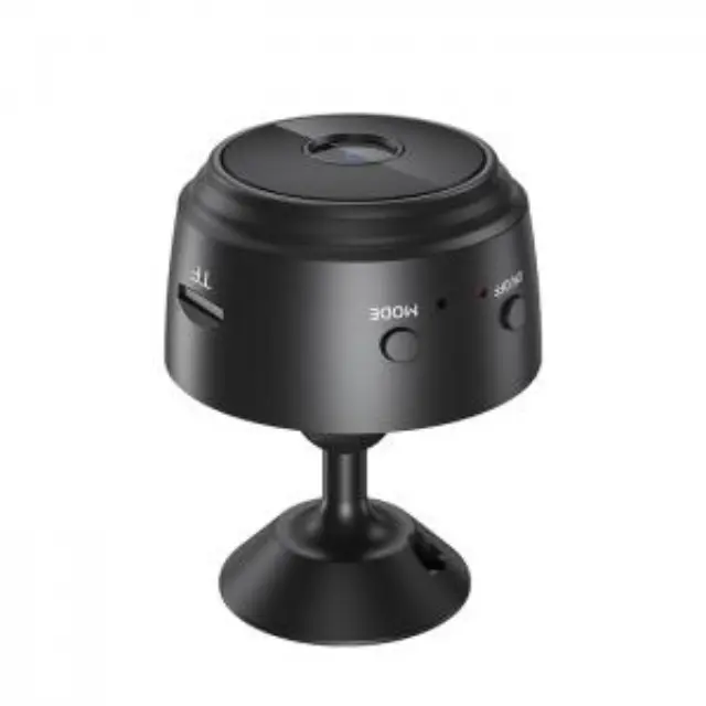 Mini Wi-Fi επαναφορτιζόμενη κάμερα 0.3MP για εσωτερικούς χώρους, με μαγνητική επιφάνεια σε μαύρο χρώμα 3