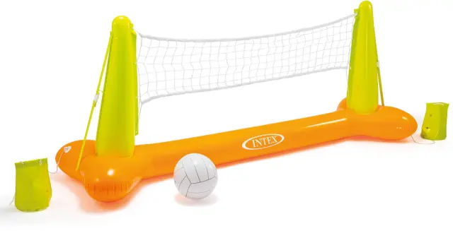 Intex Pool Volleyball Game Φουσκωτό Πλωτό Γήπεδο Πετοσφάιρισης Με Μπάλα & Δύο Αντίβαρα Για Σταθερότητα - 239x64x91εκ. - 6+Χρ.