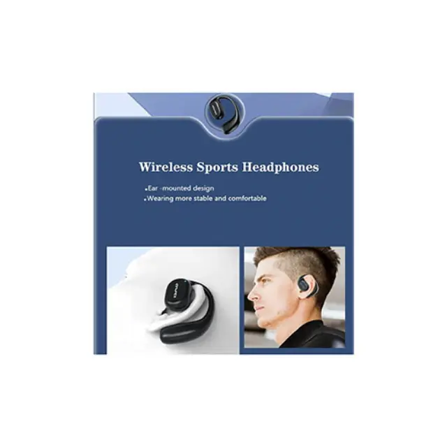 Awei T69 Air Conduction Bluetooth Handsfree Ακουστικά με Θήκη Φόρτισης Μαύρα 2