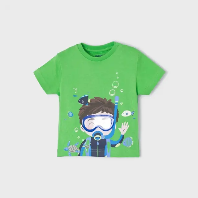 Baby 6 μηνών έως 4 ετών Μπλούζα κοντομάνικη play "scuba" πράσινο - 12M