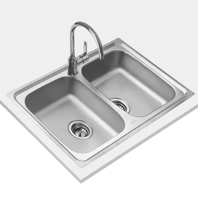 Νεροχύτης Inox TEKA 2 Γούρνες για Ένθετη Τοποθέτηση 79x50cm STARBRIGHT 80 EASY 115050003 2