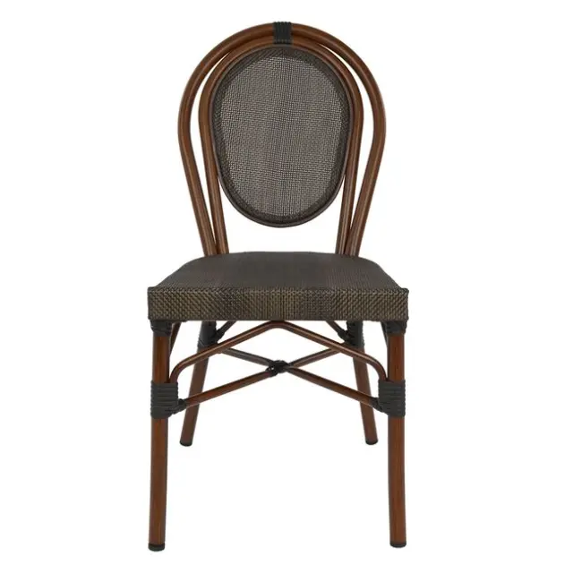 ΚΑΡΕΚΛΑ ΑΛΟΥΜΙΝΙΟΥ BAMBOO ΚΑΦΕ ΜΕ TEXTLINE 40,5x56,5x89,5 εκ. FB95026 3