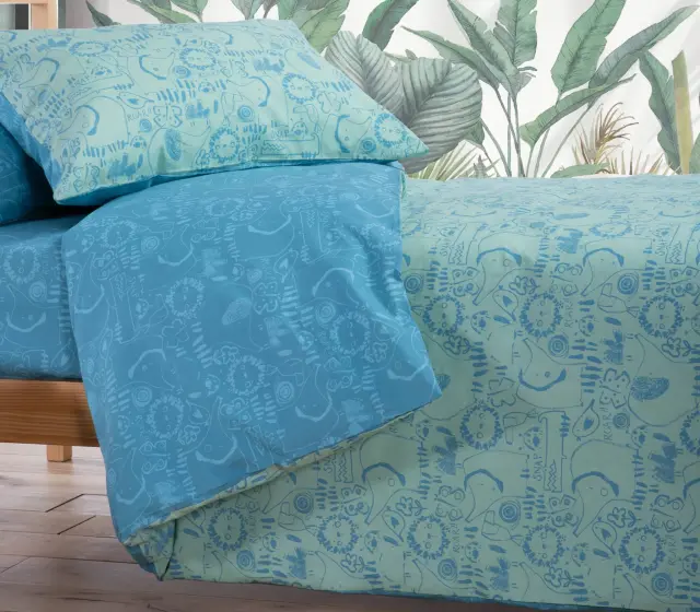 ΠΑΙΔΙΚΑ ΣΕΤ ΣΕΝΤΟΝΙΑ ΜΟΝΑ JUNGLE COMBO170Χ260 NEF-NEF HOMEWARE 3