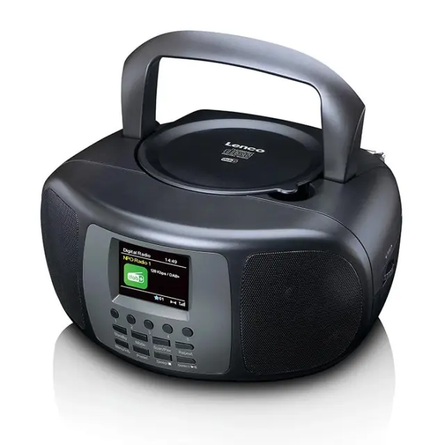 Φορητό ραδιόφωνο DAB+/FM με Bluetooth, CD Player και μεγάλη έγχρωμη οθόνη LCD.