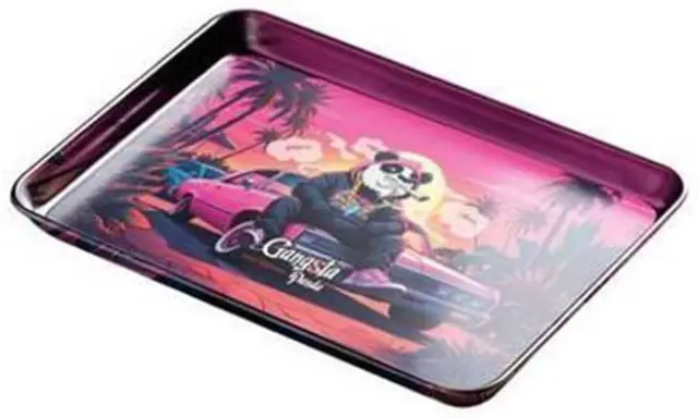 Gangsta Panda Rolling Tray Δίσκος Pink Cadillac - Mini (18x12.5cm)