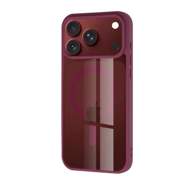 Techsuit® MagSafe Pro για iPhone 18 Pro Max / iPhone 17 Pro Max -Dark Cherry 2