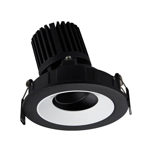 Presto 04346/WB/C Χωνευτό κινητό σποτ led 12W 4000K λευκό-μαύρο Άσπρο Άσπρο/Μαύρο