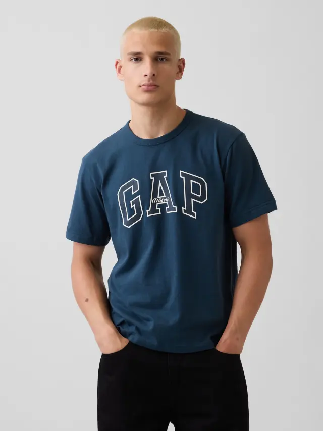 Μαύρη Gap Arch Logo Μπλούζα Night shadow