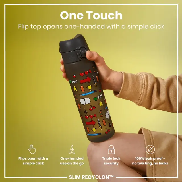 ION8 Slim Παγούρι Πλαστικό 500ml Παιχνίδια (I8RF500PGGAME) 3