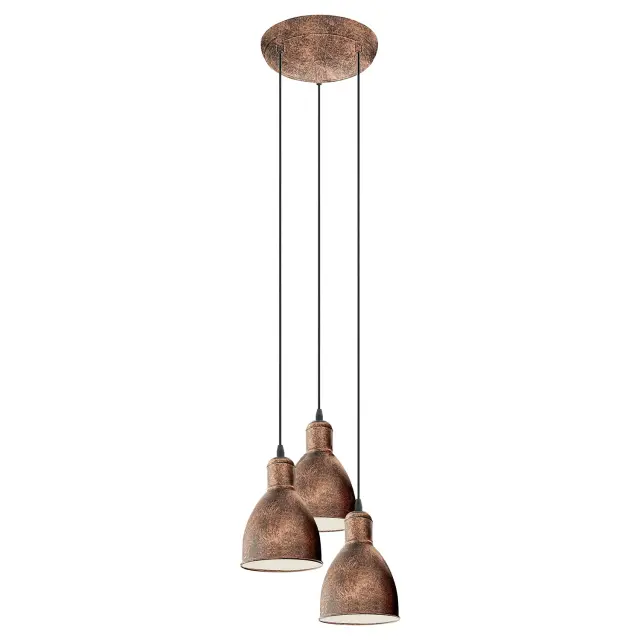 Φωτιστικό Οροφής PRIDDY 1 Copper-Coloured Antique H1100,O325 E27 3X60W