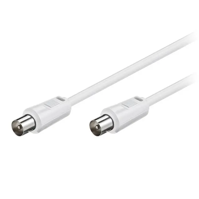 Καλώδιο IEC (Coax) αρσ. - IEC (Coax) αρσ., 1.50m σε λευκό χρώμα.