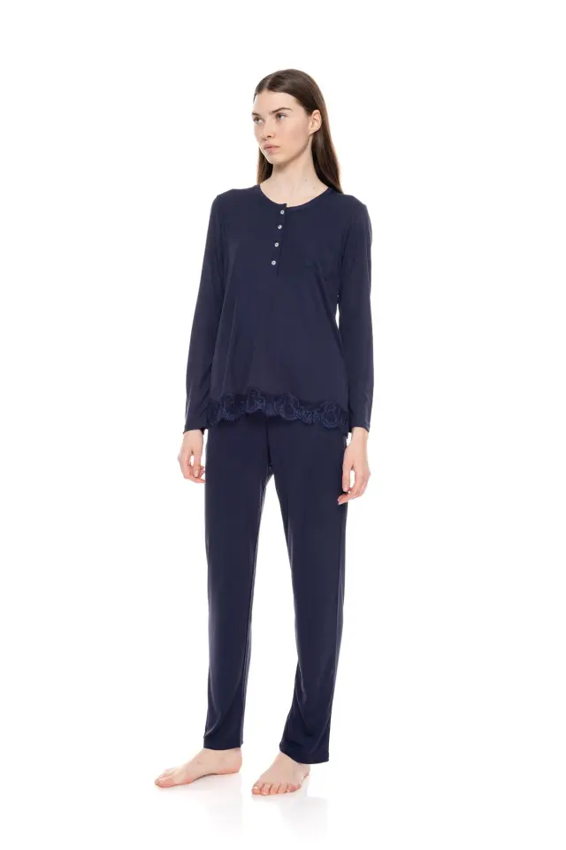 WN-1504 - Yacht Blue - PYJAMA BAMBOO SOLID 2