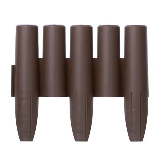 Prosperplast IPAL5-R222 Φράχτης κήπου πλαστικός Palisada (10τμχ) 2,70m x 24Υcm Καφέ / 103763