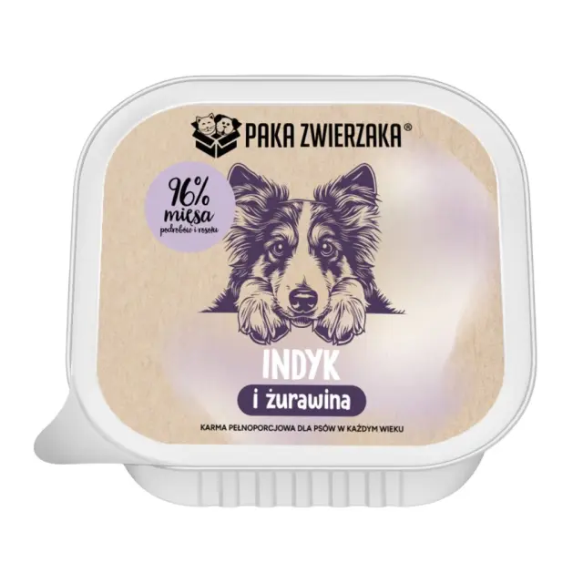 PAKA ZWIERZAKA Turkey and cranberries - wet dog food - 150g