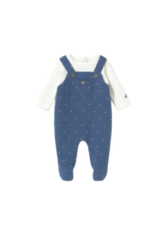 Mayoral Newborn βρεφικό φορμάκι σαλοπέτα για αγοράκι 16-02658-1