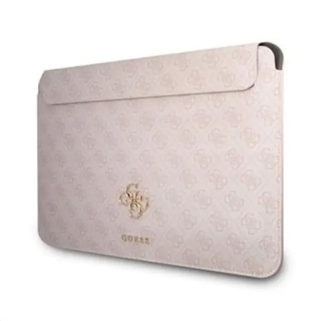 Guess PU 4G Metal Logo Computer Sleeve 13" Pink