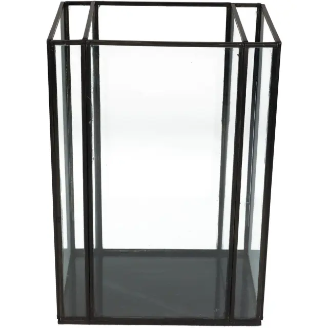 Κηροπήγιο Μαύρο Μέταλλο 18x13x26cm