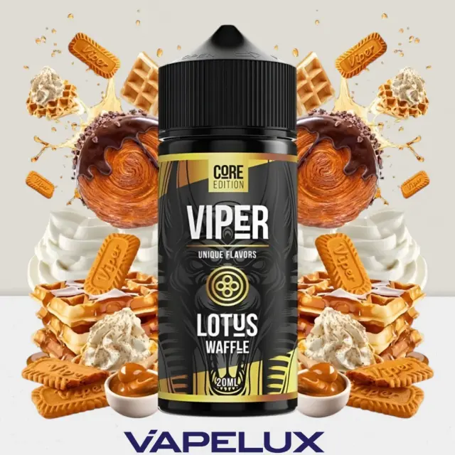 Viper Core Edition Flavor Shots Lotus Waffle 20ml to 120ml