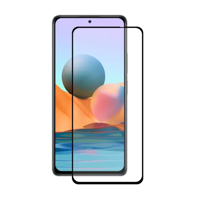 Tempered Glass Αντιχαρακτικό Τζάμι Προστασίας Full Cover για Xiaomi Redmi Note 10 Pro - Black OEM