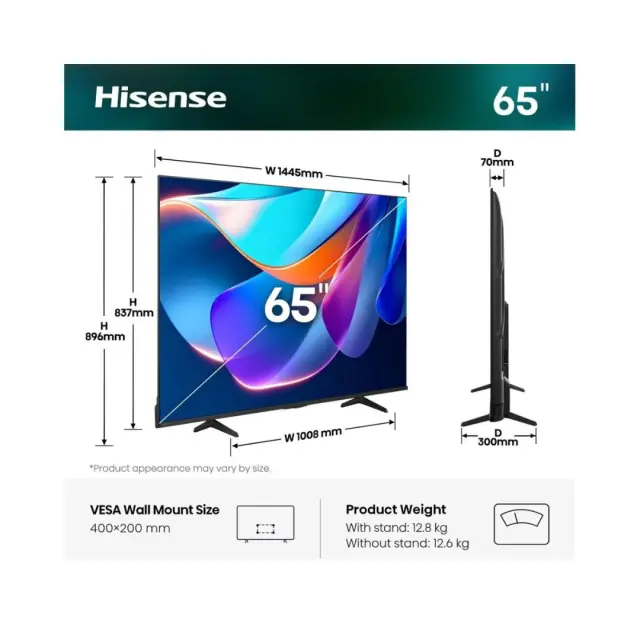 ΤΗΛΕΟΡΑΣΗ 65'' LED 65A6S HISENSE 2
