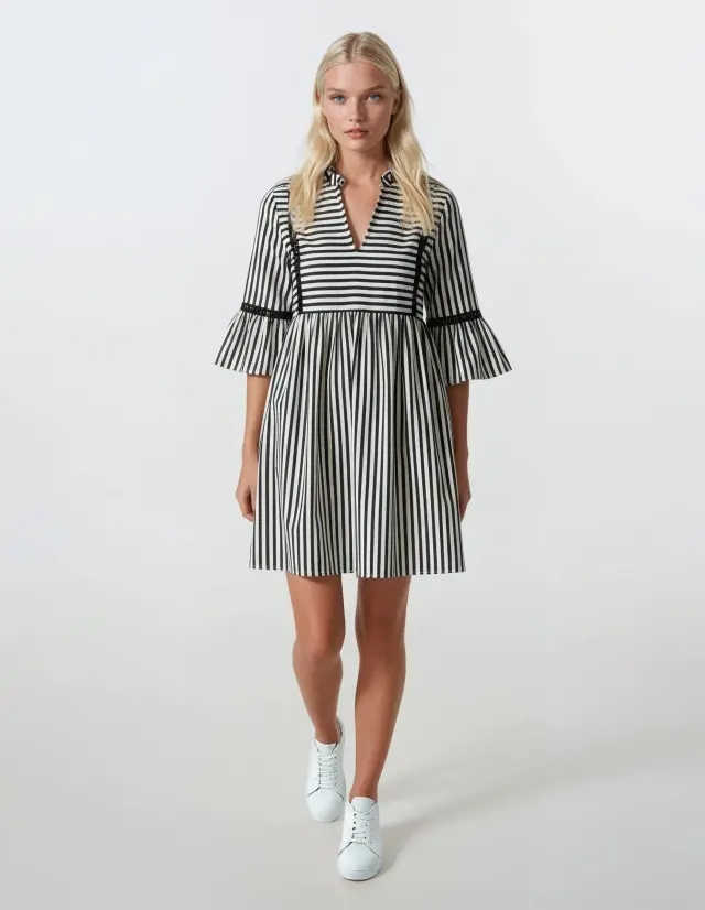 B120 - Black - BEACHWEAR STRIPE