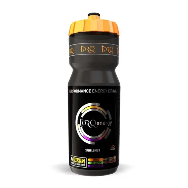 TORQ Μπουκάλι x 5 Energy Σακουλάκια 165gr (Orange, Lime + Lemon, Blackcurrant, Vanilla Pod, Pink Grapefruit)