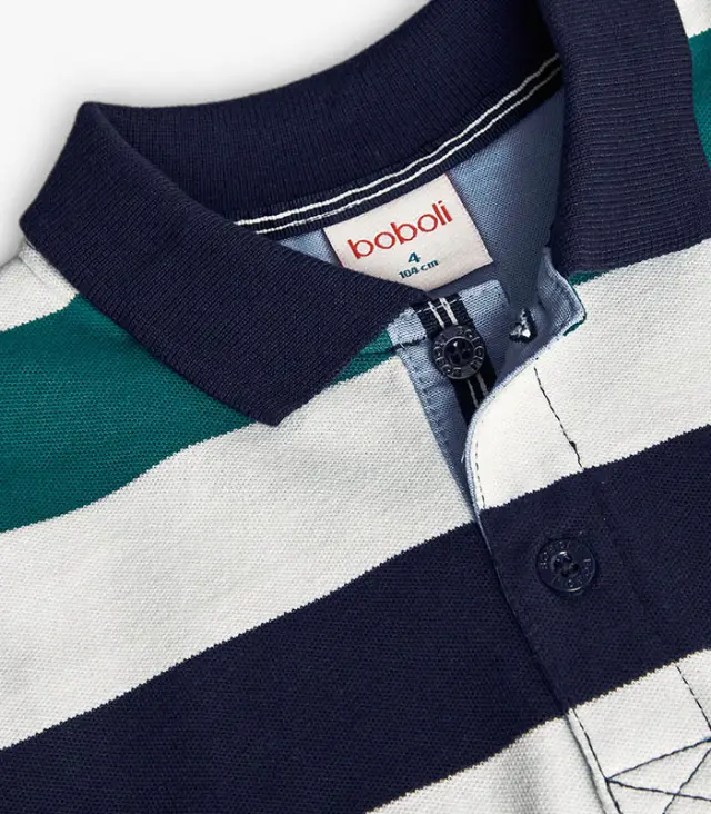 Boboli Μπλούζα πόλο πικέ για αγόρι GO WITH THE FLOW 3